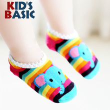 热销KID'S BASIC宝宝袜子 全 棉 防滑地板袜 卡通童袜 儿童棉袜
