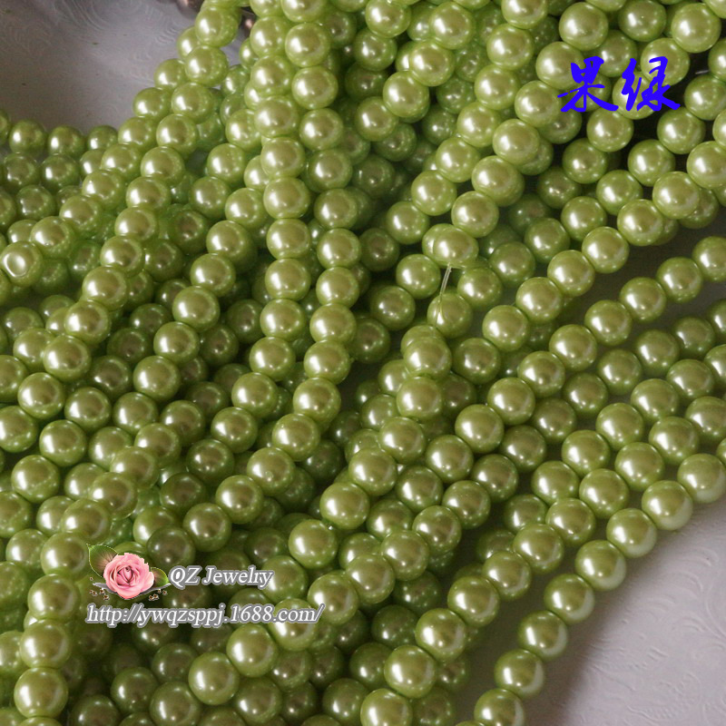 3-16mm glass imitation pearl straight-hole glass beads, new type of glass imitation pearl loose beads DIY jewelry accessories detail image 10