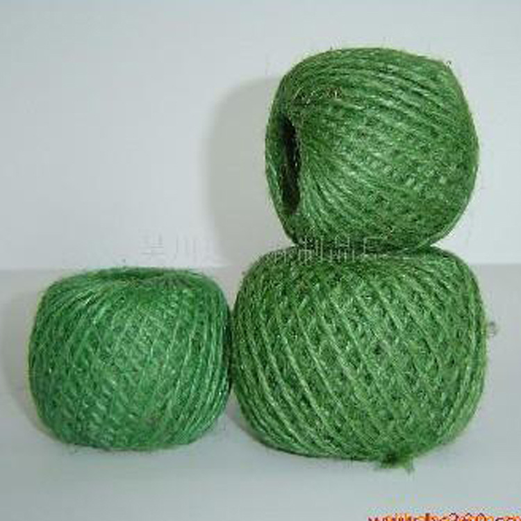 厂家生产供应绿色黄麻绳120g球产品 手工绳带 黄麻绳