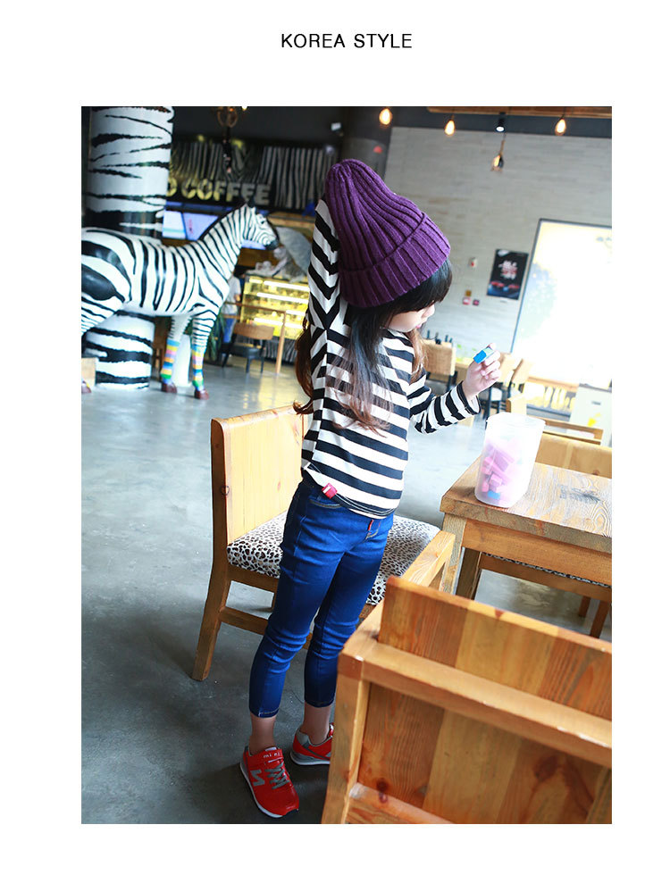 Pantalon fille jean slim en mélange - Ref 2062074 Image 9