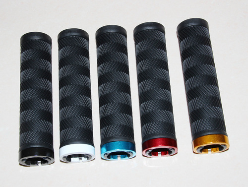 Bicycle one-sided lockable straight handlebar cover mountain bike rubber soft handlebar cover cycling accessories