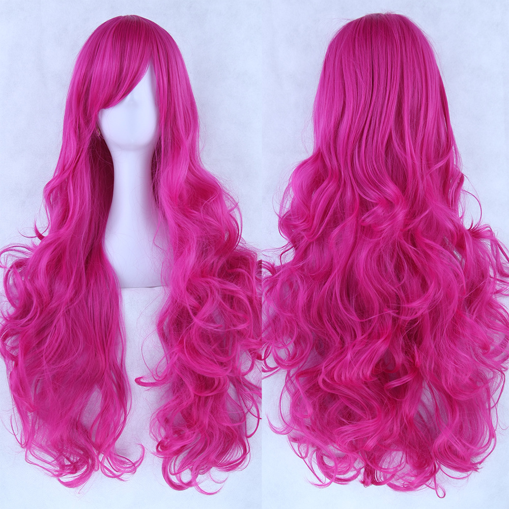 Fashion Cosplay Solid Color Long Curly Wig display picture 2