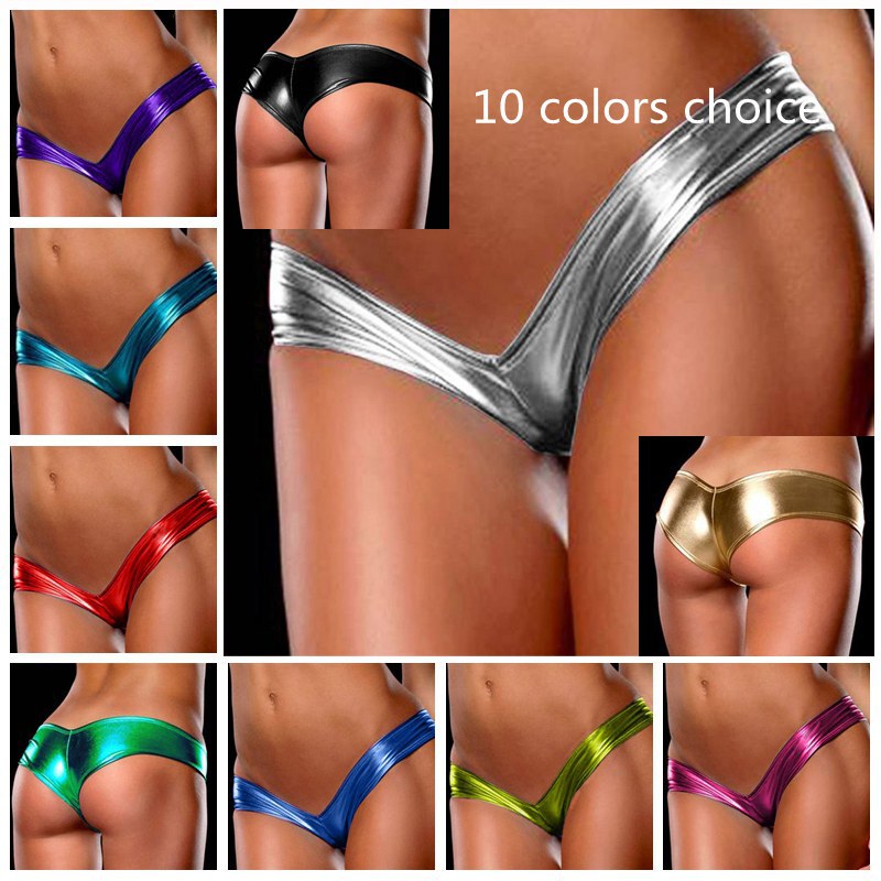 3004 gilding thong nightclub T-pants gilding shorts candy-colored stretch fitness shorts underwear night pants