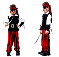 Halloween children's clothing, toddler pirate costume performance suit, masquerade ball pirate set B-0081