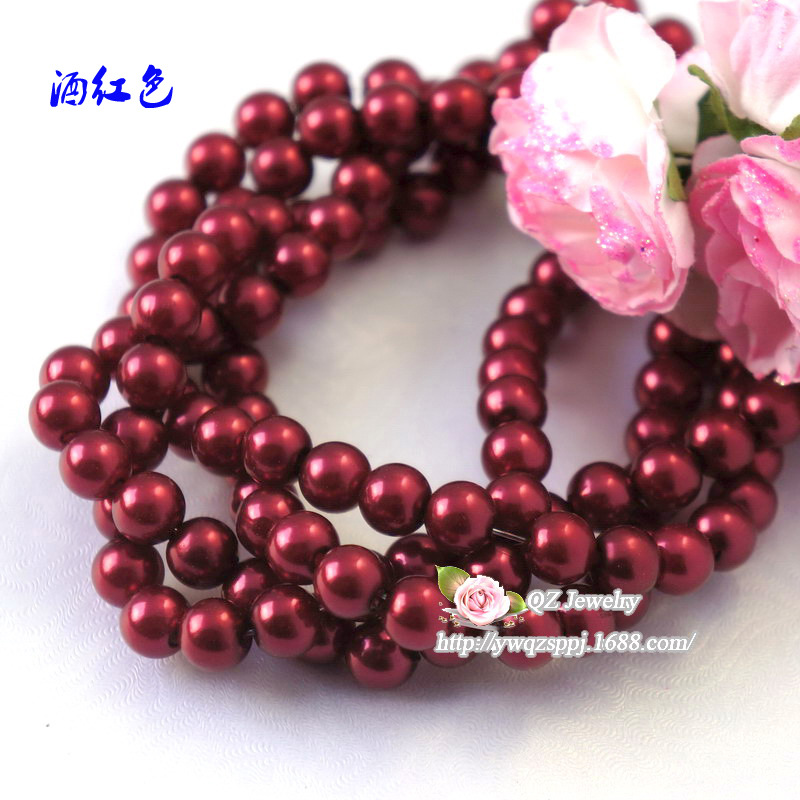 Yiwu manufacturer wholesale of imitation pearl plastic loose beads, clothing accessories, wedding hair ornaments, diy handcrafted beads detail image 9