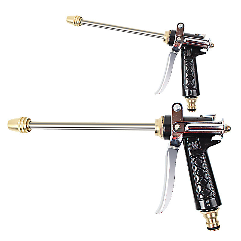 車用特高壓水槍加長(zhǎng)版 長(zhǎng)管全銅高壓水槍 洗車水槍套裝 R-2387B