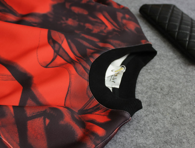 烟雾卫衣 狠赵狠蛇蛇周扬青同款Maje风格印花