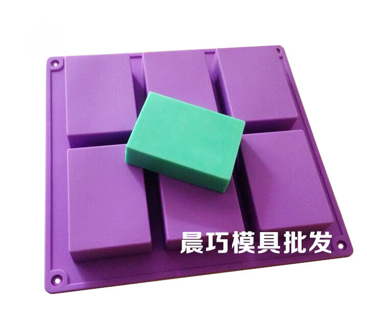 Силиконовая ручная мыло, rectangular soap mold, 8×5.5×2.5см