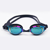 Waterproof silica gel colorful glasses for adults for swimming, factory direct supply, wholesale