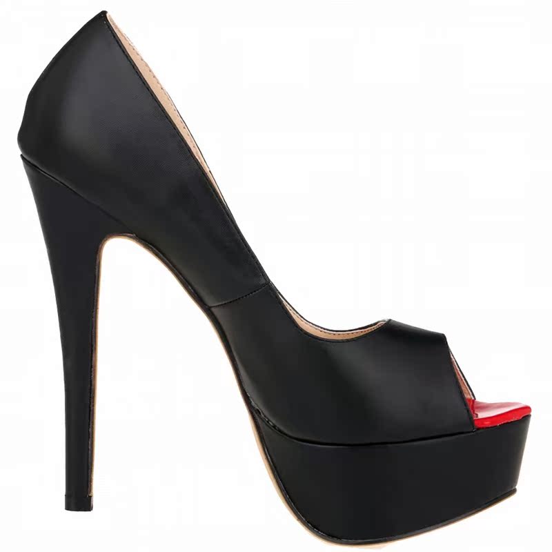 817-16 new summer, autumn, nude, high heel, British fashion style waterproof table, women's singles wedding shoes.