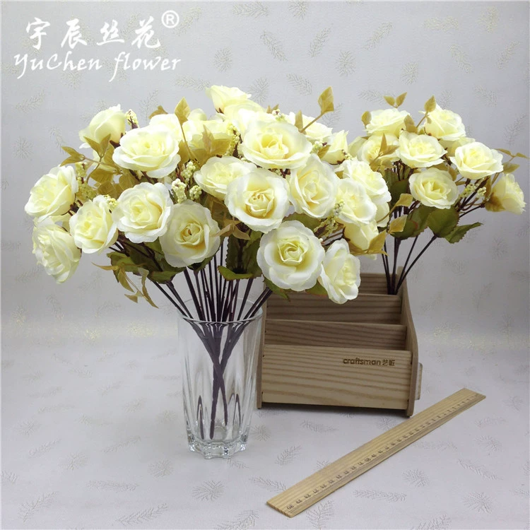 Фабричная оптовая продажа высококлассных autumn simulation fake flower 14 Persian rose 7 fork European rose искусственные шелковые цветы