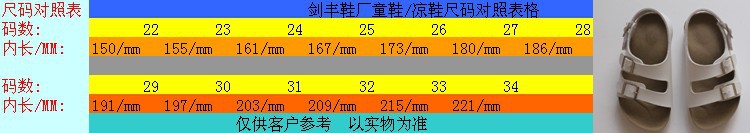 童鞋尺碼表2