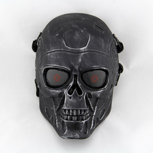 DC-10终结者骑行面具 野战CS防护面罩 骷髅面具 正品金属质感面具