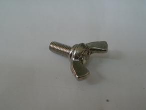 厂家批发铁镀白锌蝶型螺丝M6*20,蝶形螺栓,蝶型机丝