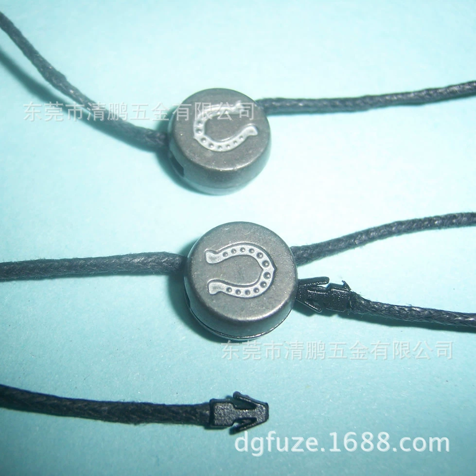 Round metal alloy hanging beads, clothing two-in-one hardware hanging beads, high quality and low price