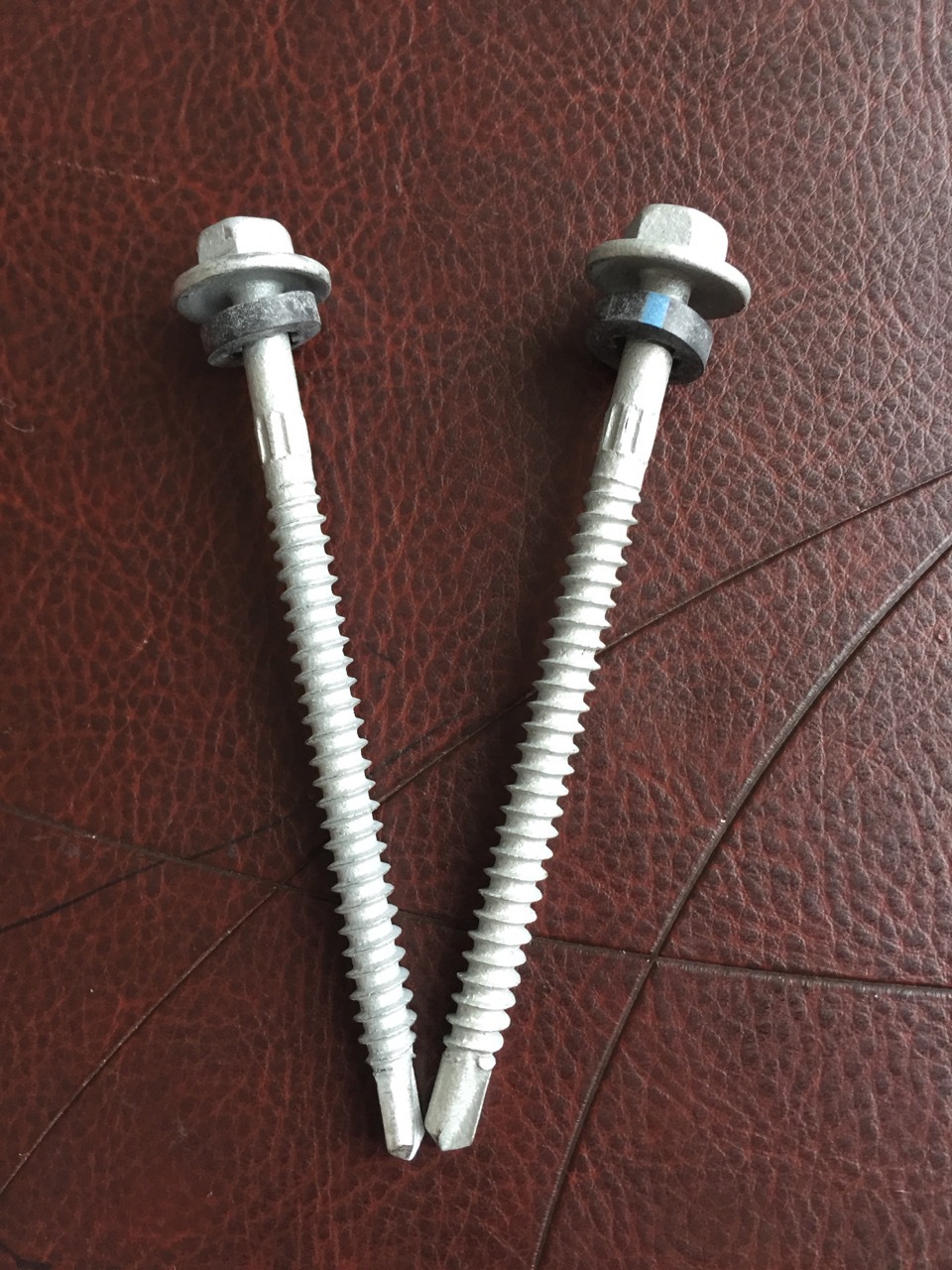 钻尾螺丝六角法兰钻尾钉澳洲CLASS4机械镀锌带单体垫片燕尾木螺钉