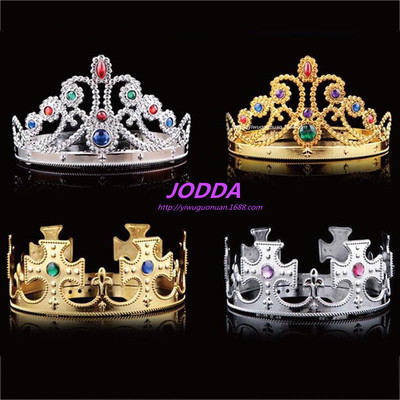 Christmas King Headdress Queen's head ring Crown King large Crown Princess head wholesale