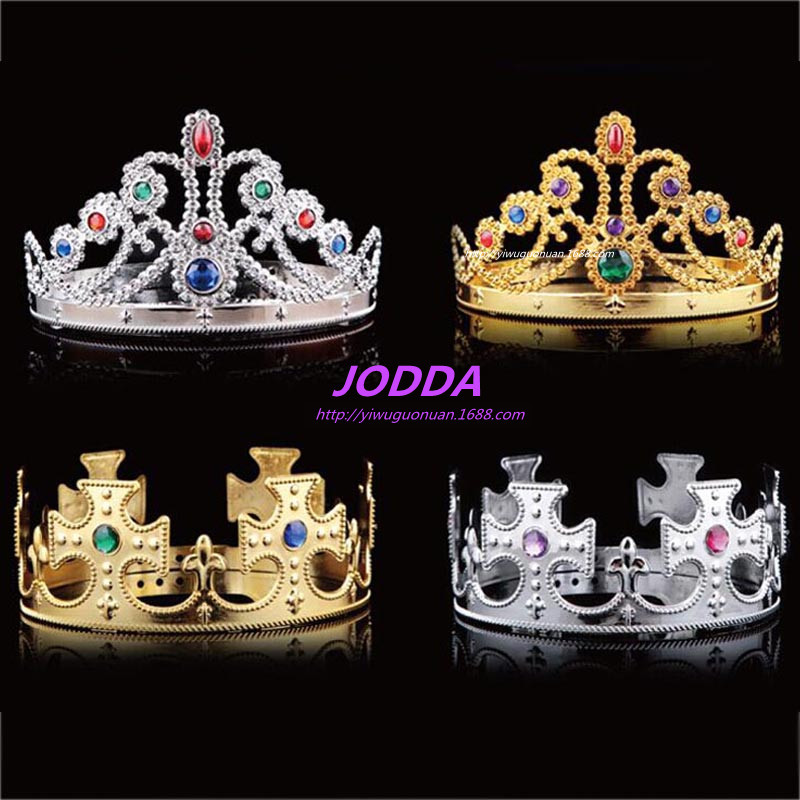 Christmas King Headdress Queen's head ring Crown King large Crown Princess head wholesale