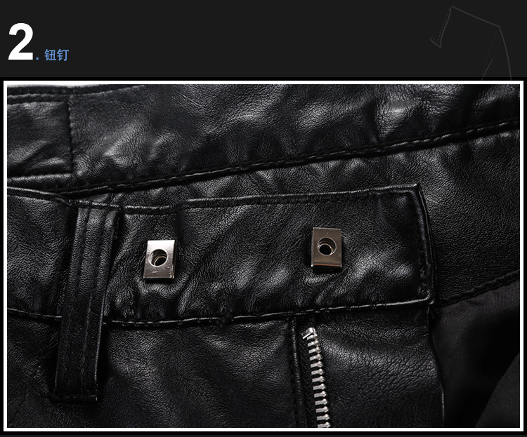 Pantalon cuir homme droit pour jeunesse - Ref 1492009 Image 11