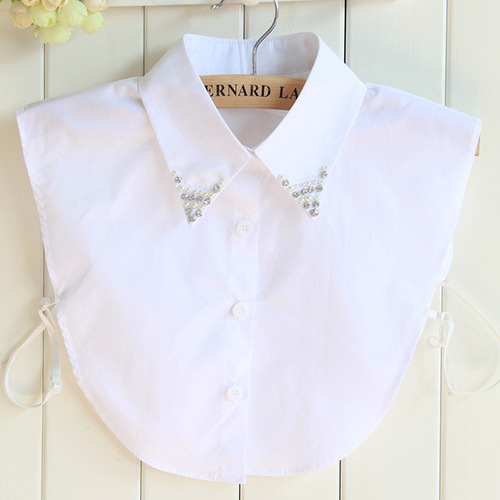 Fake collar Detachable Blouse Dickey Collar False Collar Seasonal cotton shirt fake collar children shirt collar water diamond nail beads match fake collar shirt woman