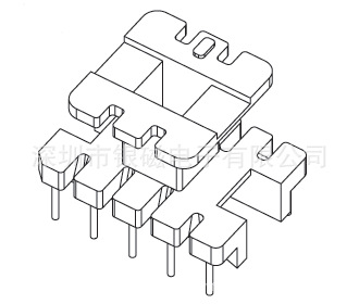 现货EI25骨架 YC-EI-2507骨架、5+5P变压器电感线圈、骨架厂家