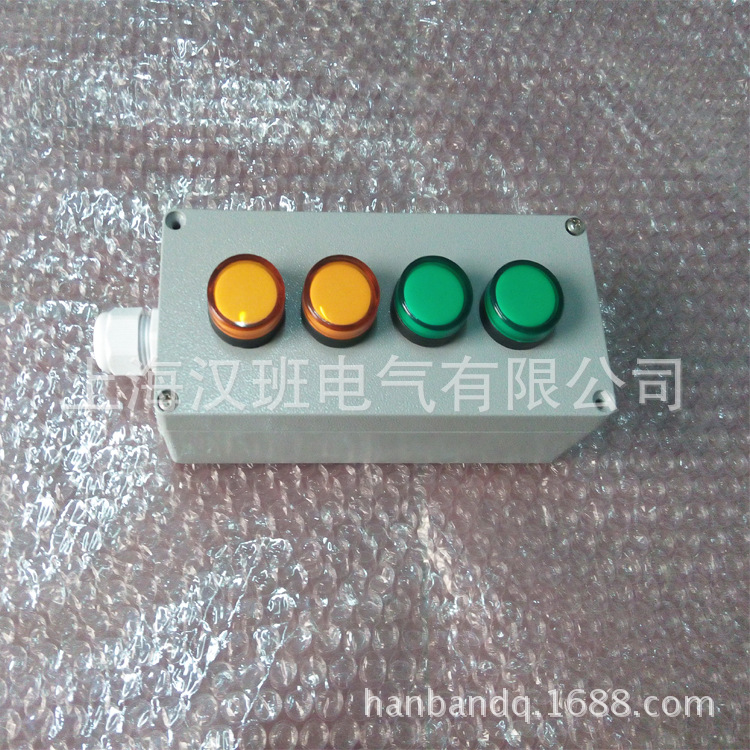 按钮控制盒四孔带信号指示灯故障盒设备控制盒带电梯按钮