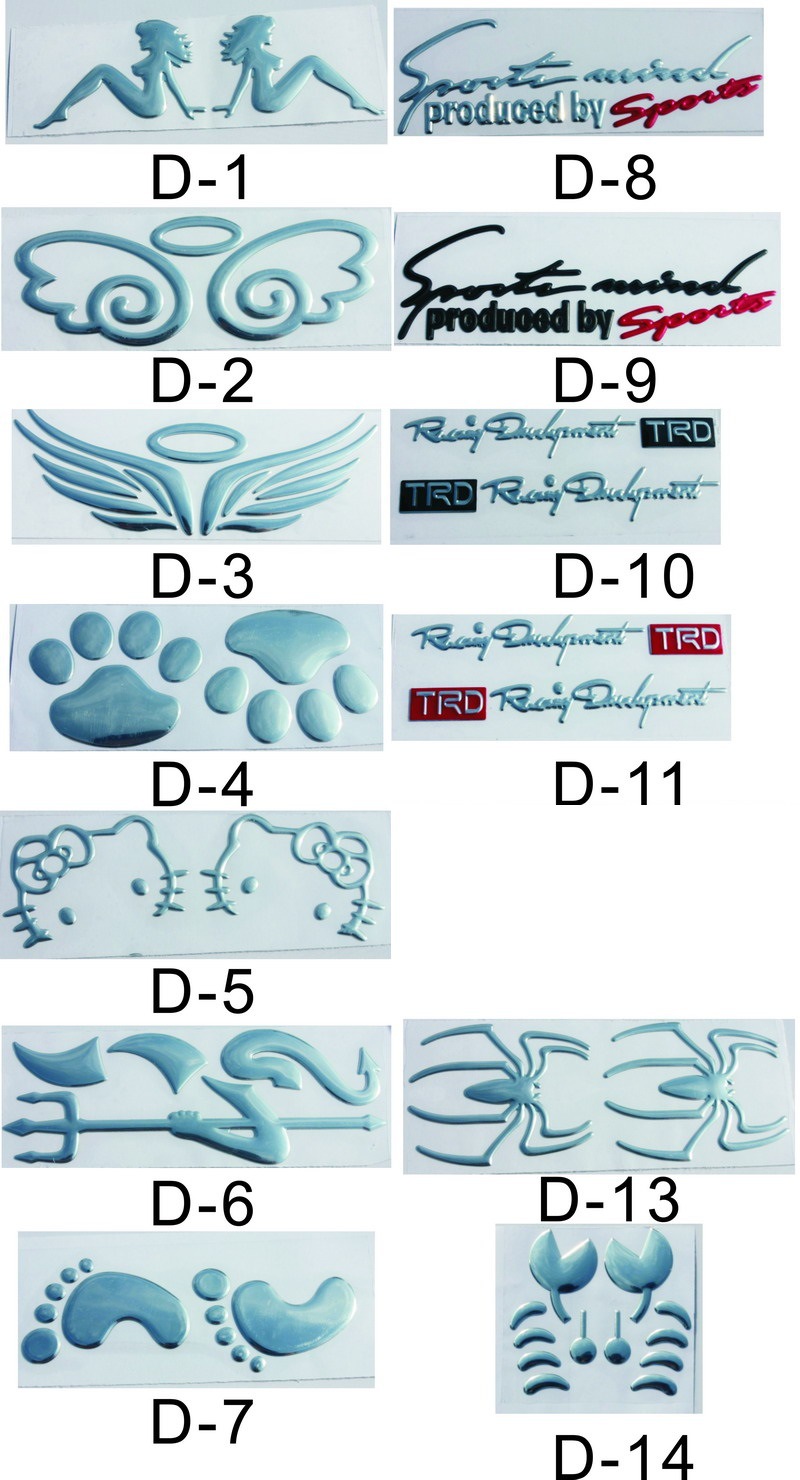 Three dimensional cute sticker