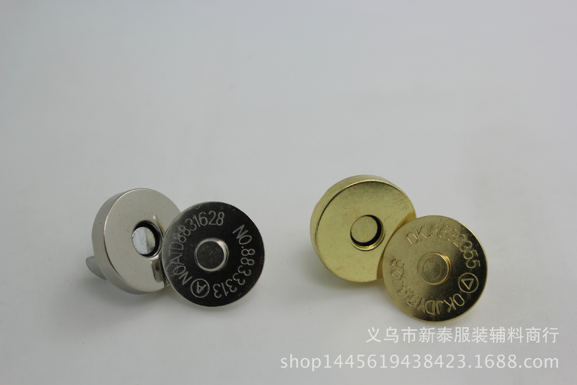 优质10mm 14mm 18mm箱包磁钮,超强磁性圆形金属磁扣-阿里巴巴