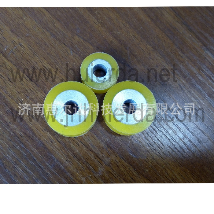 工厂供应铝芯聚氨酯包胶轮纺织印刷包胶轮聚氨酯包胶聚氨酯轮