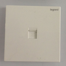 羅格朗逸景系列 無框設計 玉蘭白一位電話插座 語音插座 經銷批發