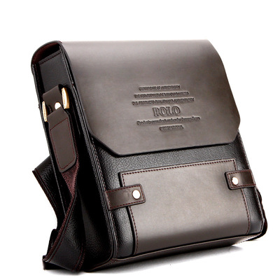 Foreign M package business affairs Portable M package Vertical version One shoulder Inclined shoulder bag leisure time Briefcase
