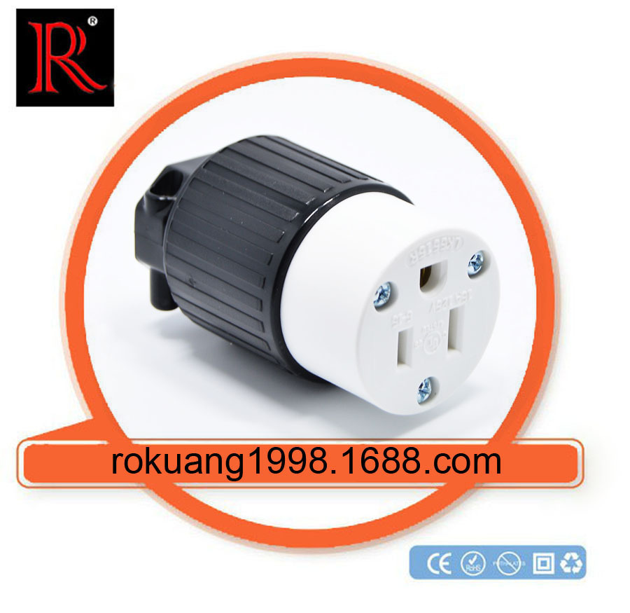 LK5515R NEMA 5-15R 美国电机 延长线连接器发电机变电器差速器