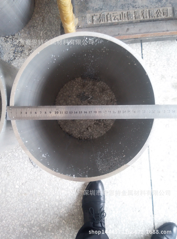 大口径光亮铝圆管 6063-T5国标厚壁铝管Φ250*230mm 280*260mm