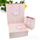New Korean pink rose gift bag fresh small floral packaging bag gift paper bag