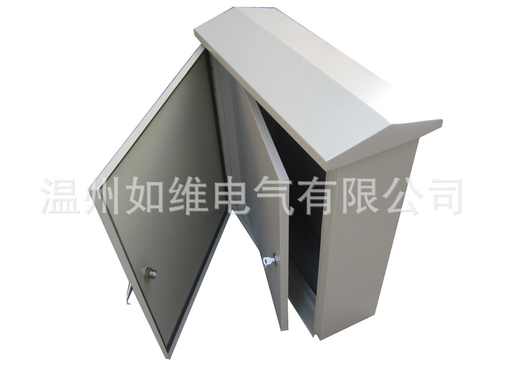 户外内外双层门不锈钢配电箱控制箱铁400*500*200仪表按钮开关箱-阿里巴巴