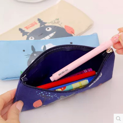 Korean stationery Totoro Oxford cloth A4 zipper file bag cute cartoon creative file information small pencil bag wholesale