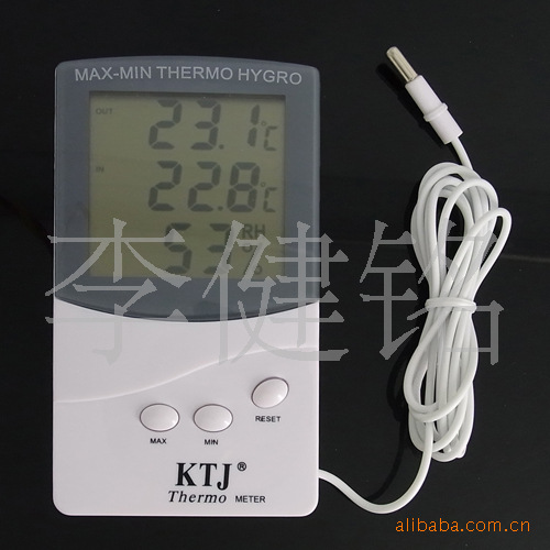 KTJ TA318室内外温度计 电子温湿度仪 大屏幕温湿度表 带探头