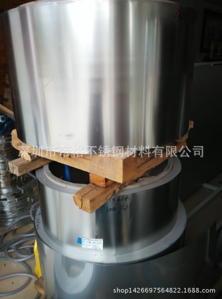 供应冷轧SUS304不锈钢钢带，深圳厂家定做不锈钢钢带
