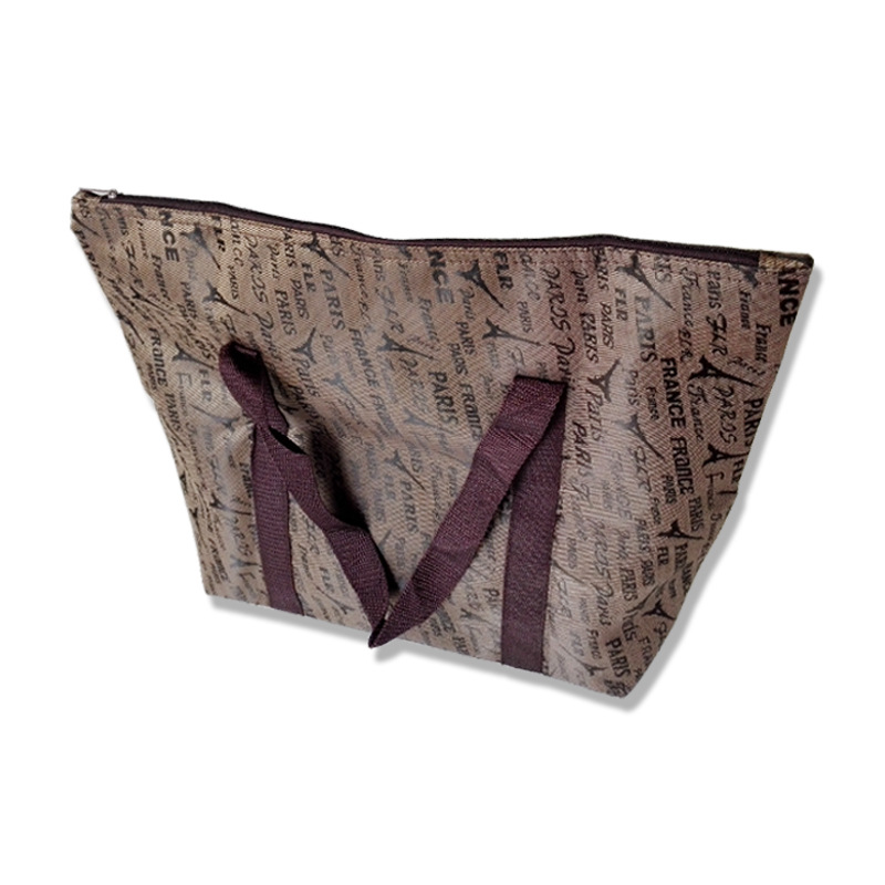 源头厂家 承接订单 涤纶提花发泡购物袋 活动广告购物袋定制批发