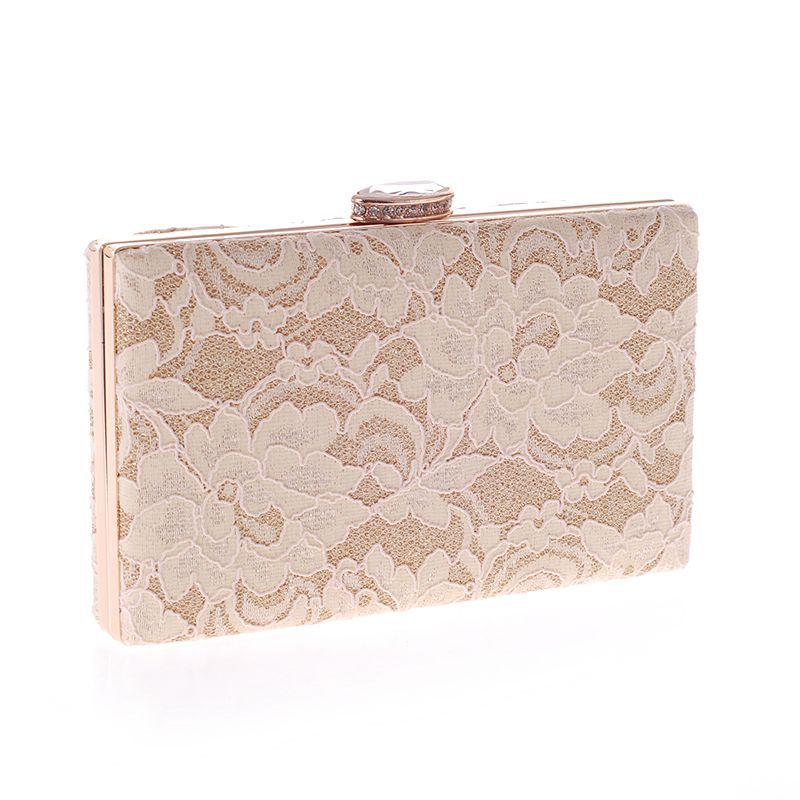 Lace Evening Banquet Bag With Diamonds Fashion Women's Small Square Bag display picture 8