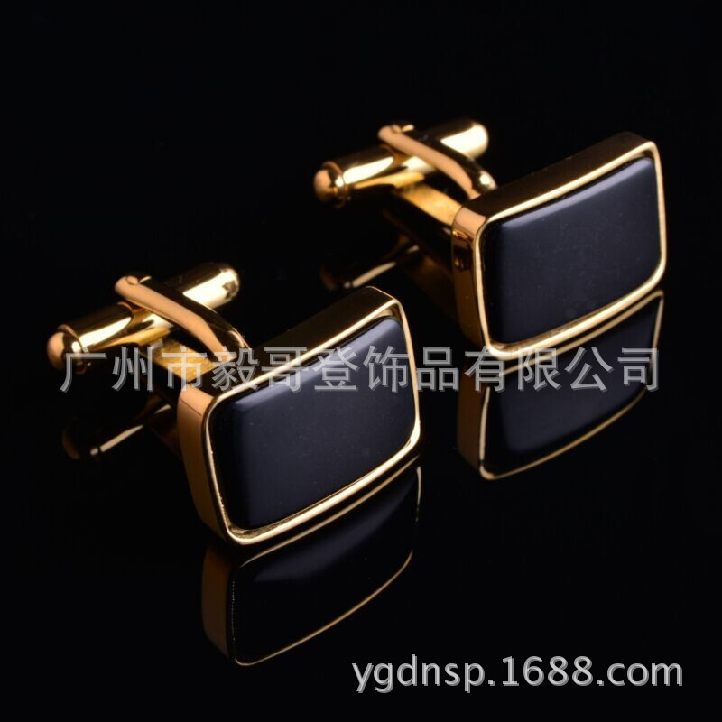 供应绅士男装衬衫极美多福设计A6018-G百搭英伦风不锈钢袖扣