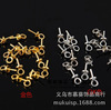 DIY jewelry accessories pearl buckle material pure copper sheep eyes gold/white k color