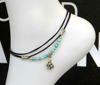 Summer universal woven beaded bracelet heart shaped handmade, ankle bracelet from pearl, European style, ebay