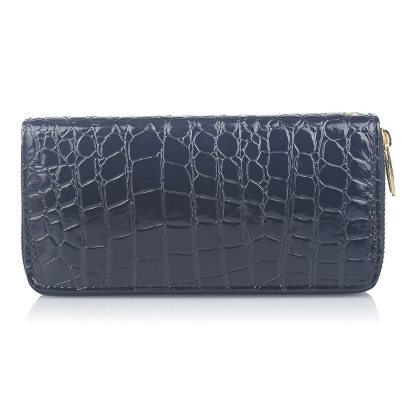 Fashion Stone Pattern Long Double Zipper Wallet Wholesale display picture 4