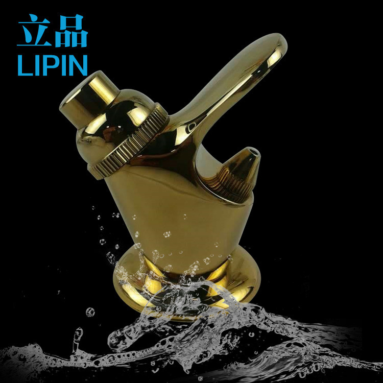 Factory supply antique titanium jet faucet imitation gold to mouth direct drinking water faucet low copper pure copper material