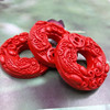 Protective amulet, buckle, pendant, rosary with round beads, accessory, cinnabar, wholesale