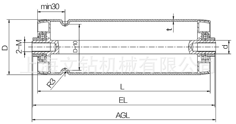 “O”帶單槽傳動滾筒