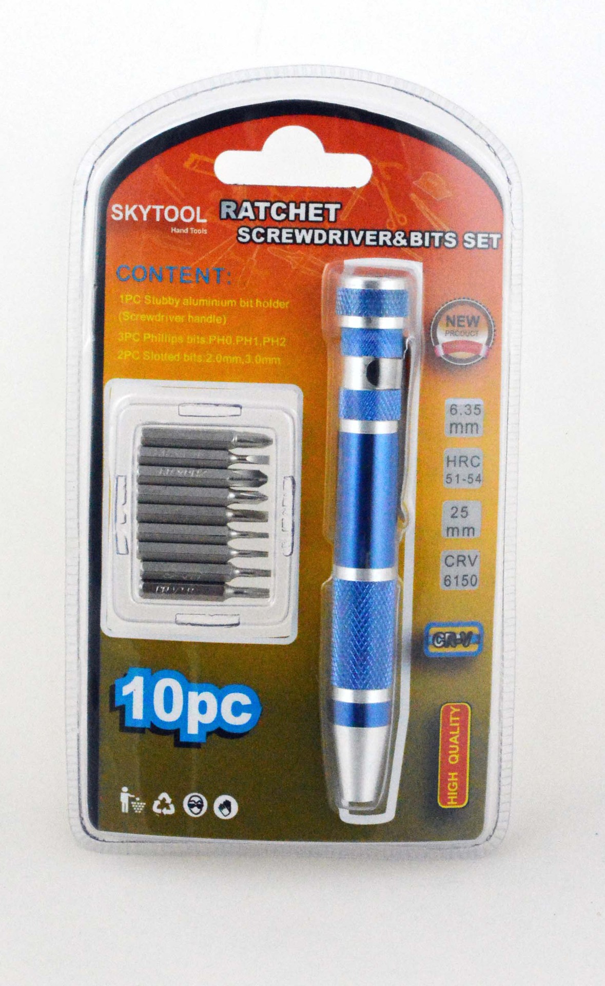 HZE-8165铝笔，10件精密笔形棘轮螺丝批，9合1笔形修理工具