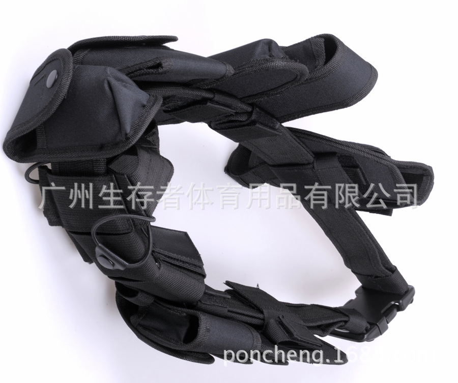 Entrenamiento de combate deber cinturón táctico Equipo de Servicio de Seguridad bolsa de cintura de diez piezas cinturón de seguridad multifuncional al aire libre