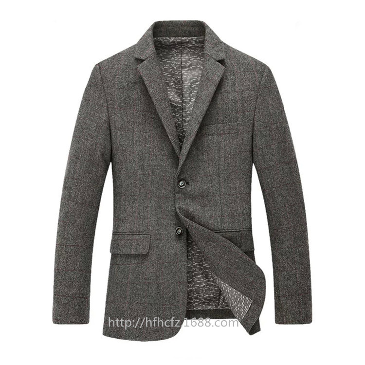 Supply of Men's Woolen Suit, Slim Fashion Jacket, Men's K-style Plaid Slim Fit Small Suit, New K-style Supply of Men's Woolen Suit, Slim Fashion Jacket, Men's K-style Plaid Slim Fit Small Suit, New K-style